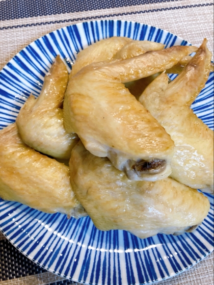 塩水につけてから焼く♪絶品塩手羽焼き