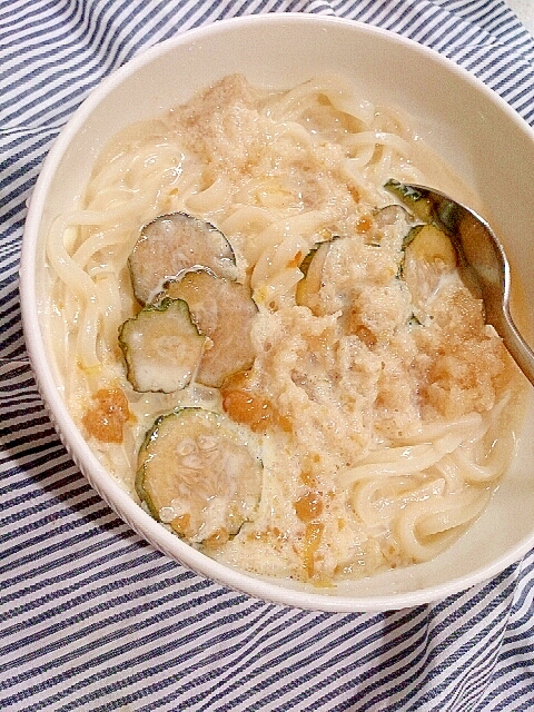 豆乳カレースープ冷やしうどん