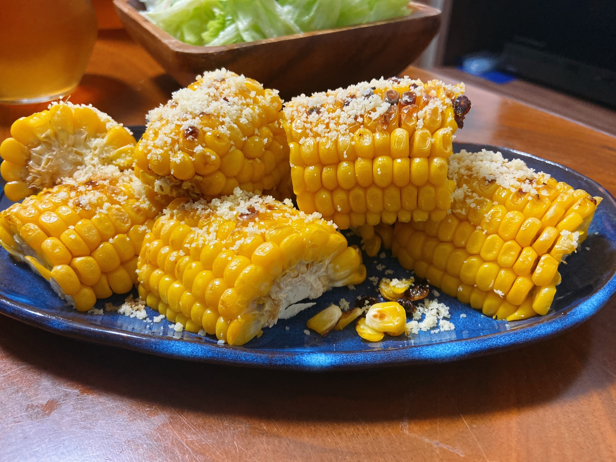 パルメザンチーズがけ♡焼きとうもろこし