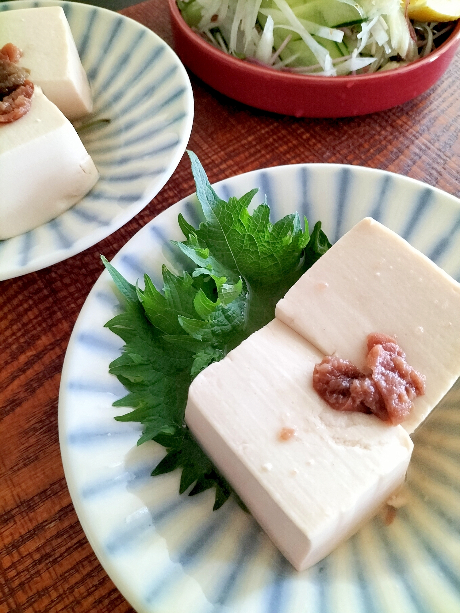 豆腐の梅煮♪しそ風味