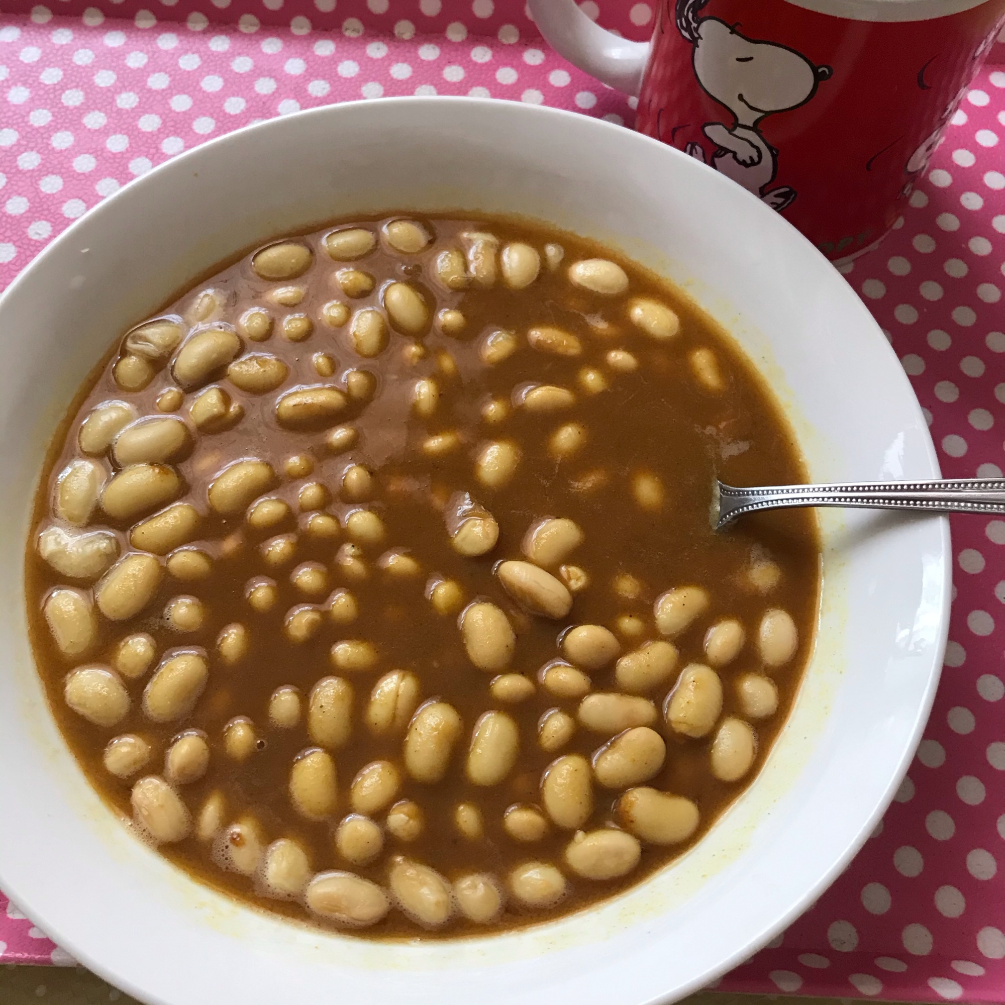 レンジでカレー(水煮大豆バージョン)