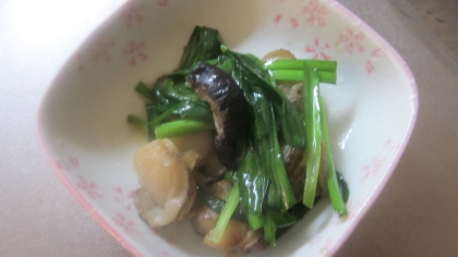 簡単中華料理♪　「ホタテの牡蠣油炒め」
