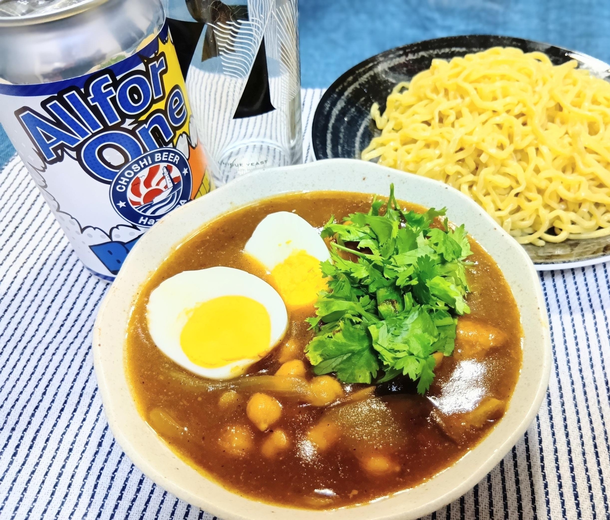 ひよこ豆入り！スパイスカレーつけ麺