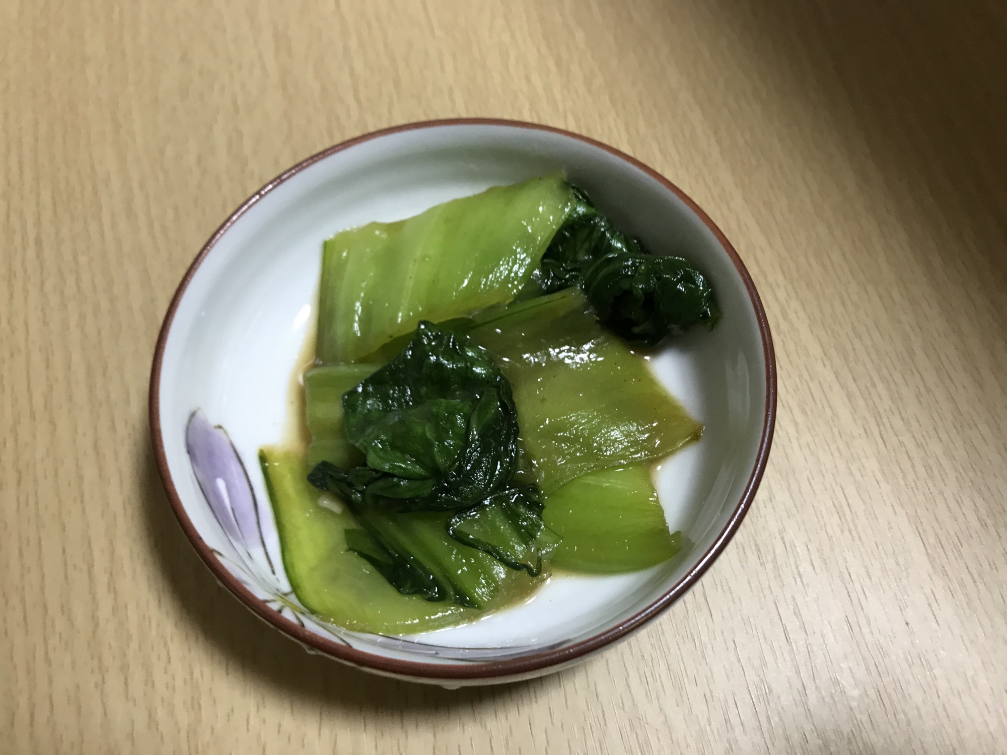 青梗菜のルーロー炒め