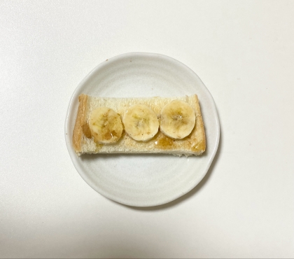 リンゴジャムとバナナのトースト
