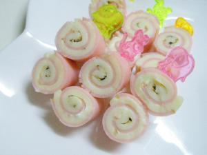 お弁当にもどうぞ ハムとチーズの渦巻きおつまみ レシピ 作り方 By みい 223 楽天レシピ