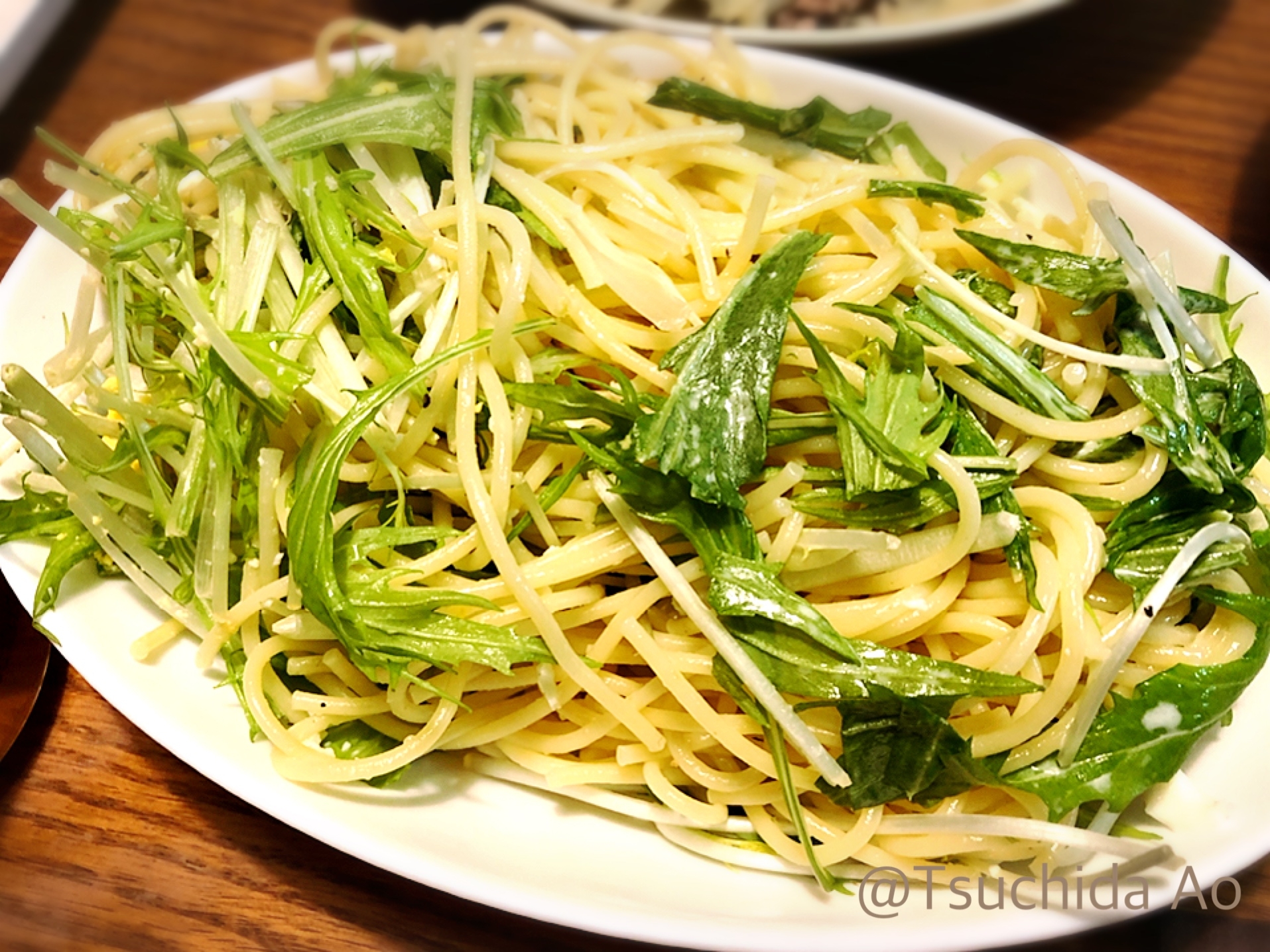 アイラップ使用！水菜と卵のスパサラダ