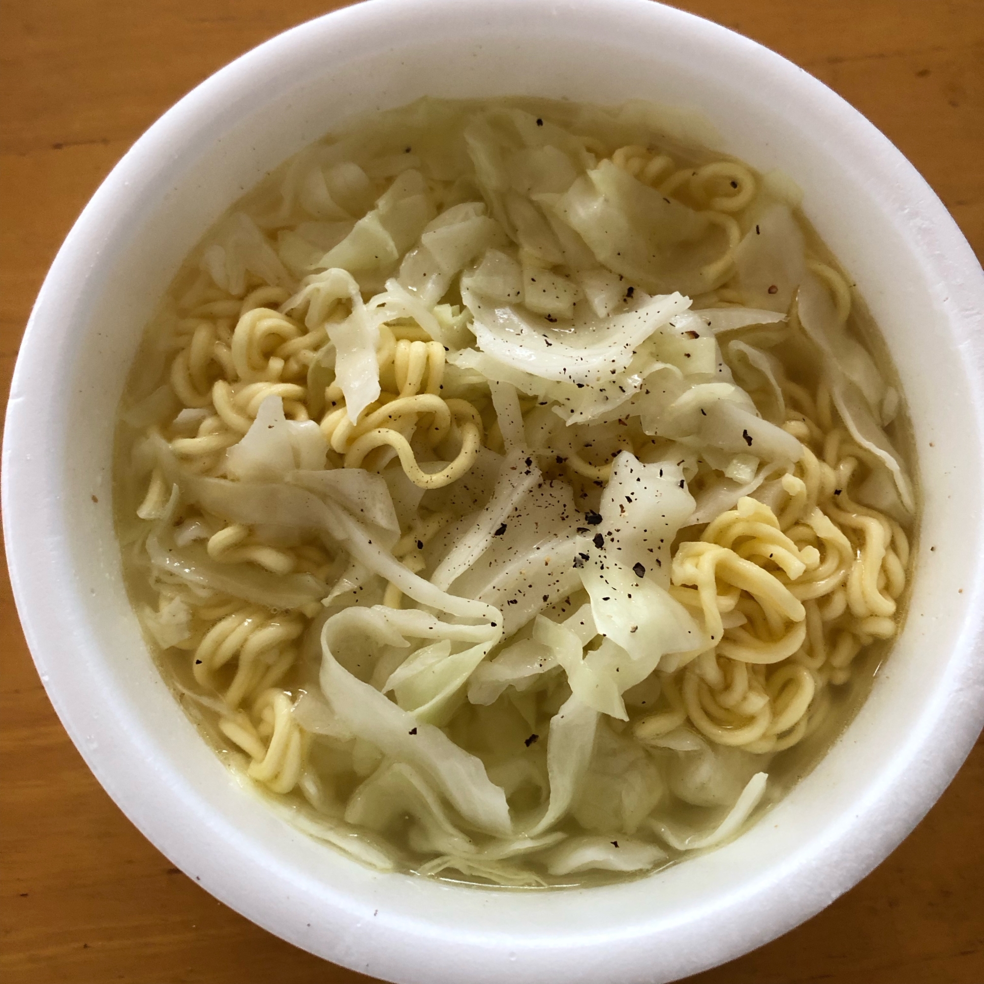 キャベツのラーメン