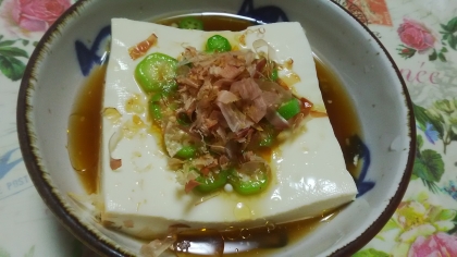 オクラの冷奴