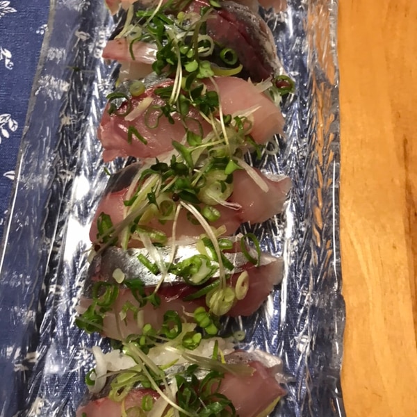 薬味野菜のせ鯵の握り寿司 レシピ 作り方 By ボンド子 楽天レシピ 薬味野菜のせ鯵の握り寿司 レシピ 作り方 By ボンド子 楽天レシピ