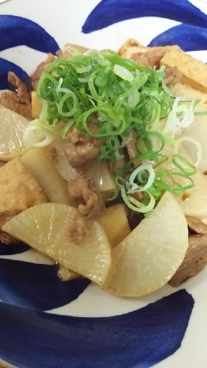 和風カレー味♡大根と厚揚げと豚肉のカレー煮