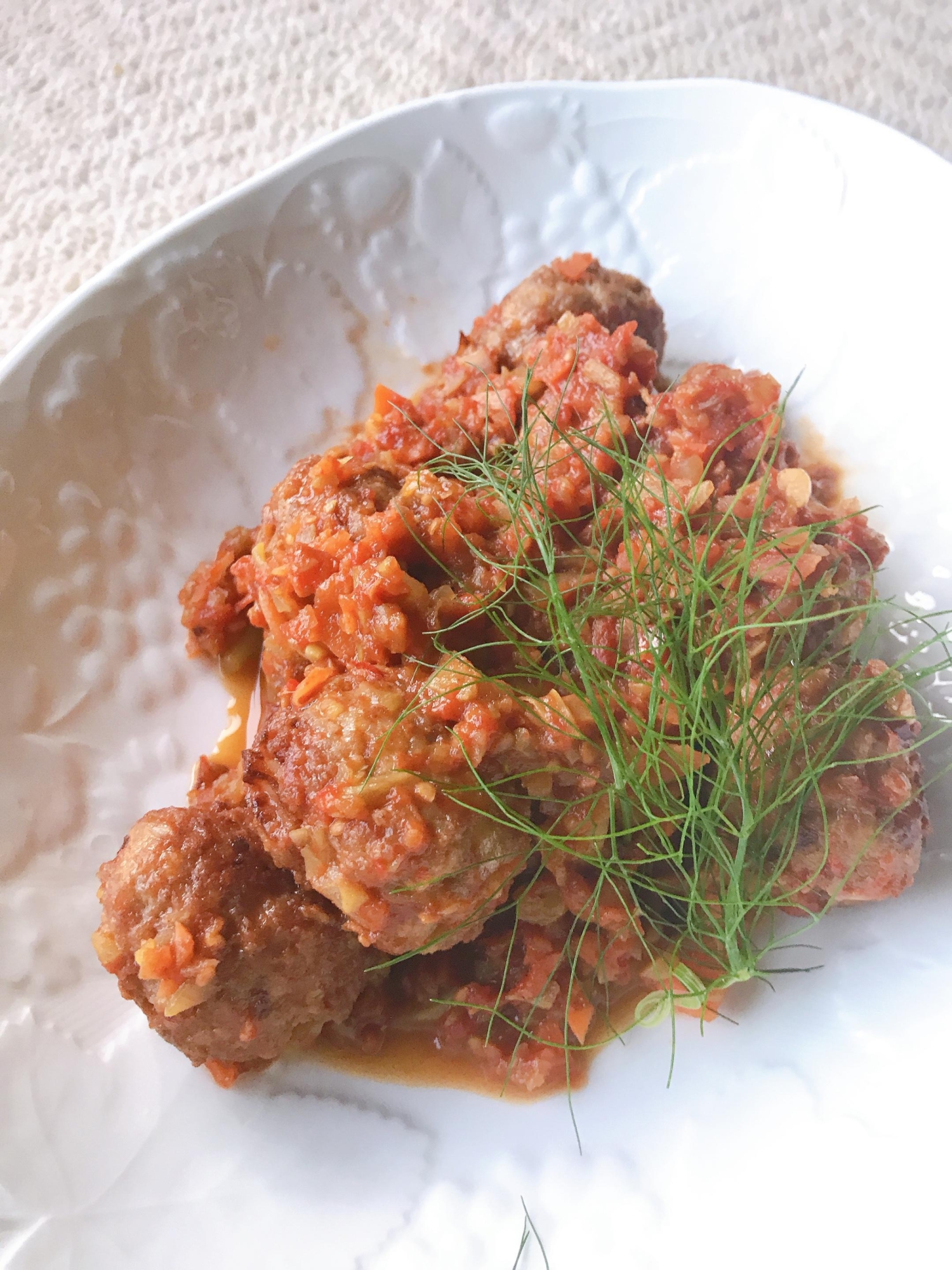 フェンネルのトマトソース