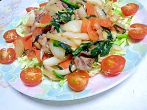 豚肉と野菜のピリ辛味噌炒め