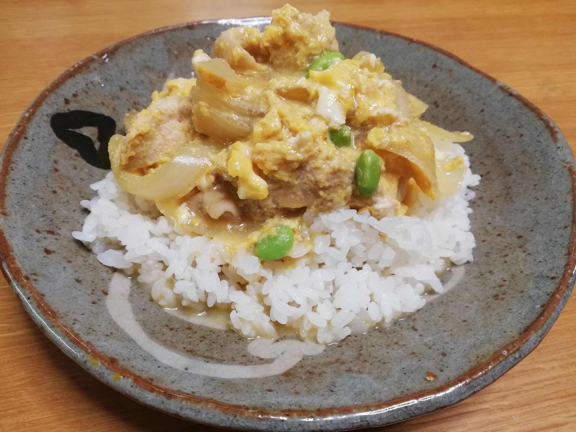 枝豆入り親子丼