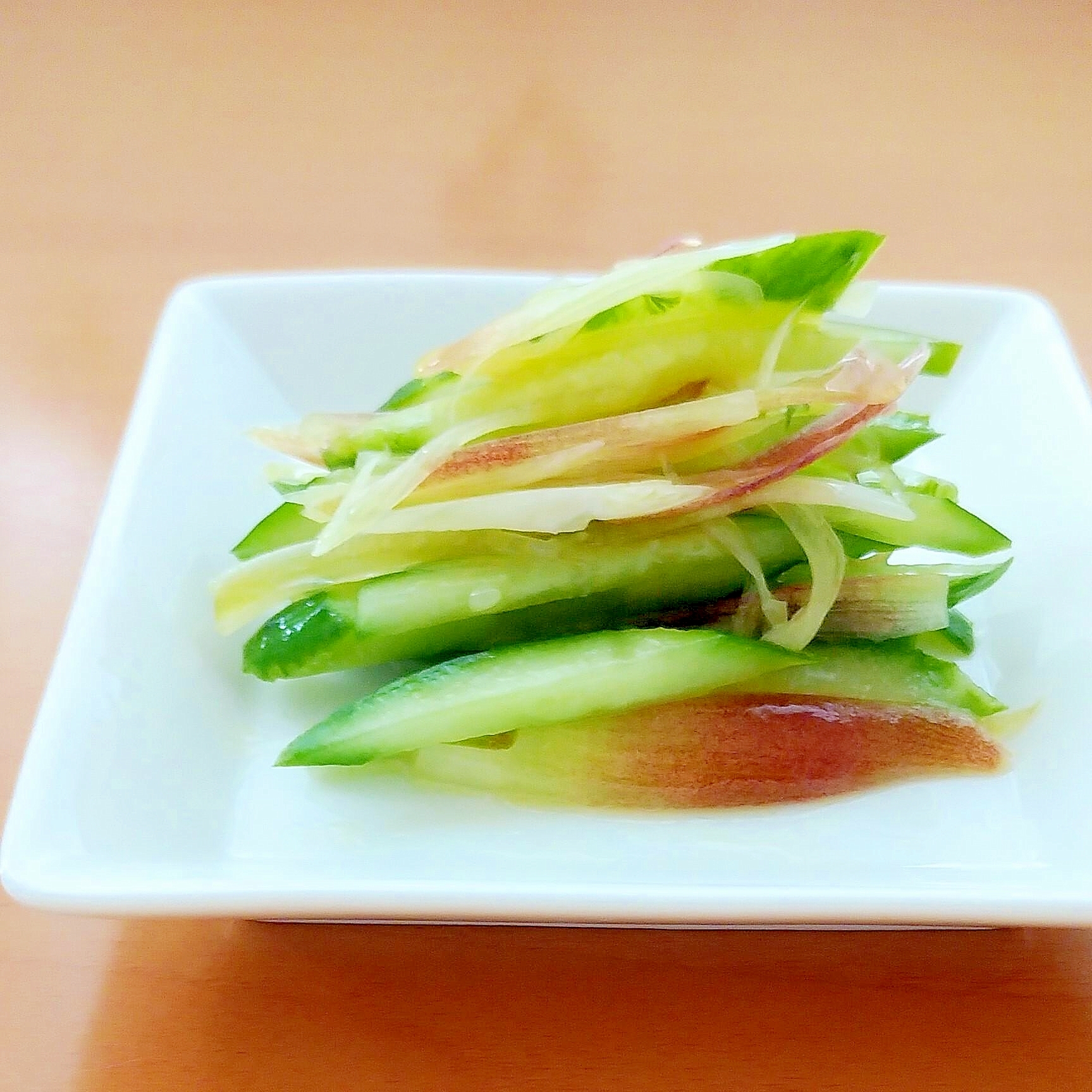 きゅうりとみょうがのオリーブオイル和え