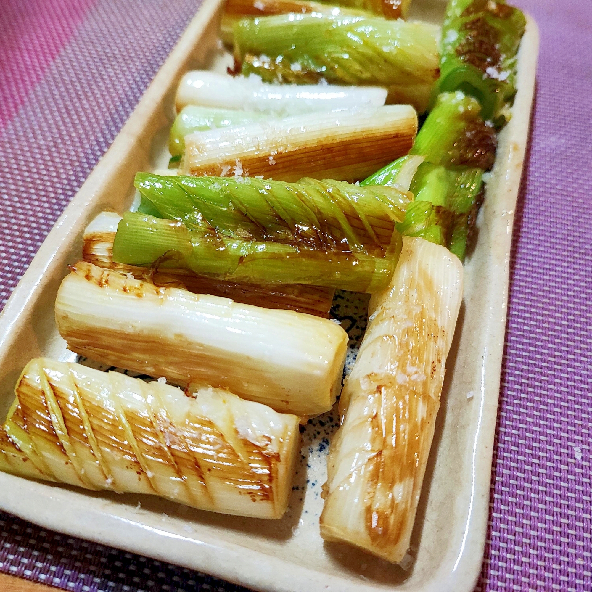 フライパン焼きねぎ