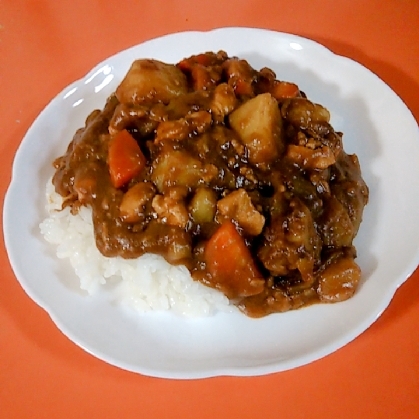 ひき肉と鶏肉のカレー