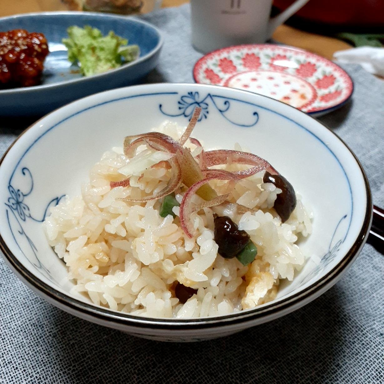 鍋で簡単！山菜の炊き込みご飯(ＩＨ使用）