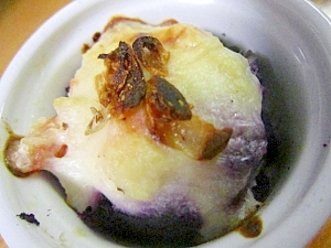 紫芋フライドオニオン海老ソース味