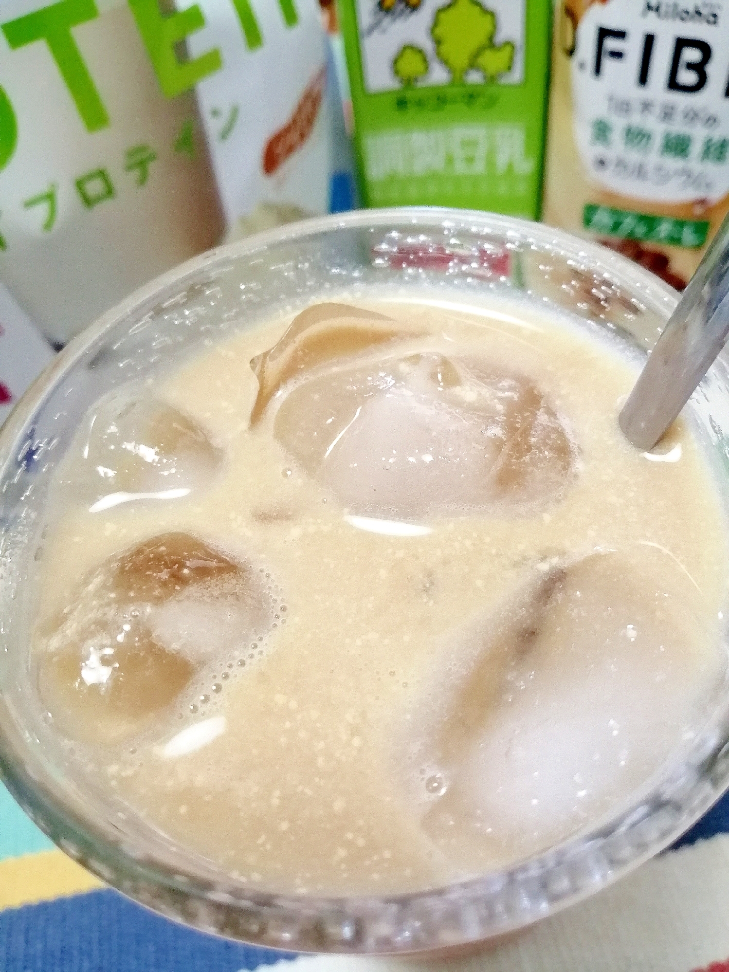 アイス☆ソイプロテインカフェオレ♪