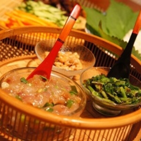 白身魚胡麻なめろうのエゴマ葉包み飯 レシピ 作り方 By 酔いどれんぬ 楽天レシピ 白身魚胡麻なめろうのエゴマ葉包み飯 レシピ 作り方 By 酔いどれんぬ 楽天レシピ