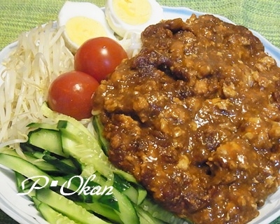 ヘルシー♪ムネ肉ジャージャー麺