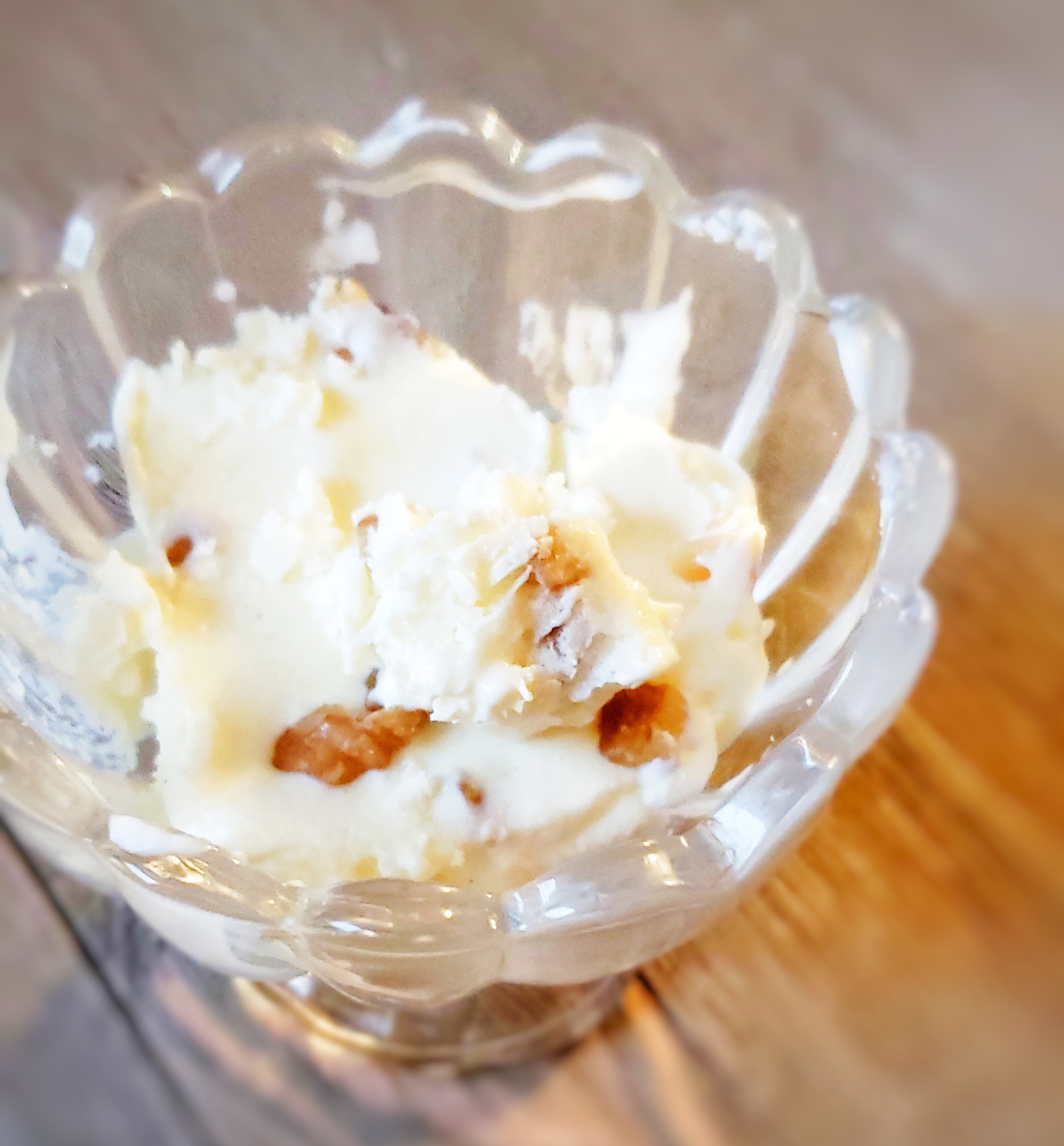 くるみ入り♩濃厚チーズアイスクリーム