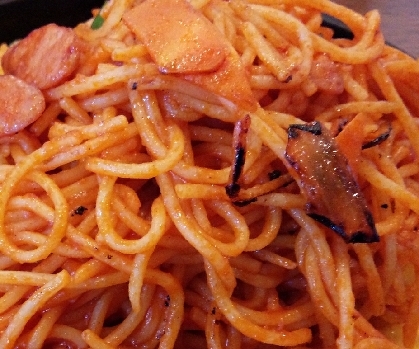 バジルとトマトのスパゲティー