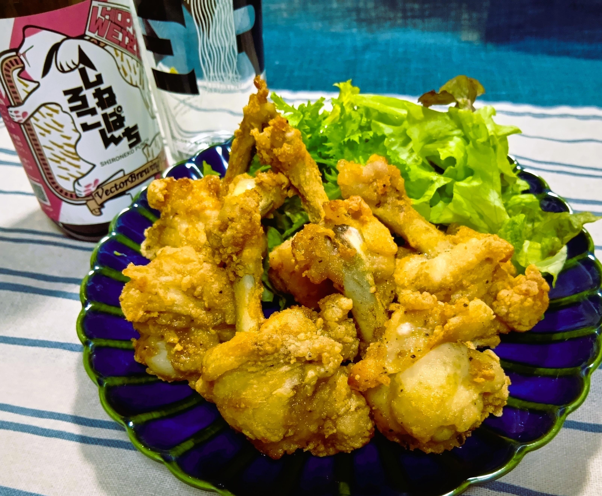 カレー風味がBEERにマッチ！チューリップから揚げ