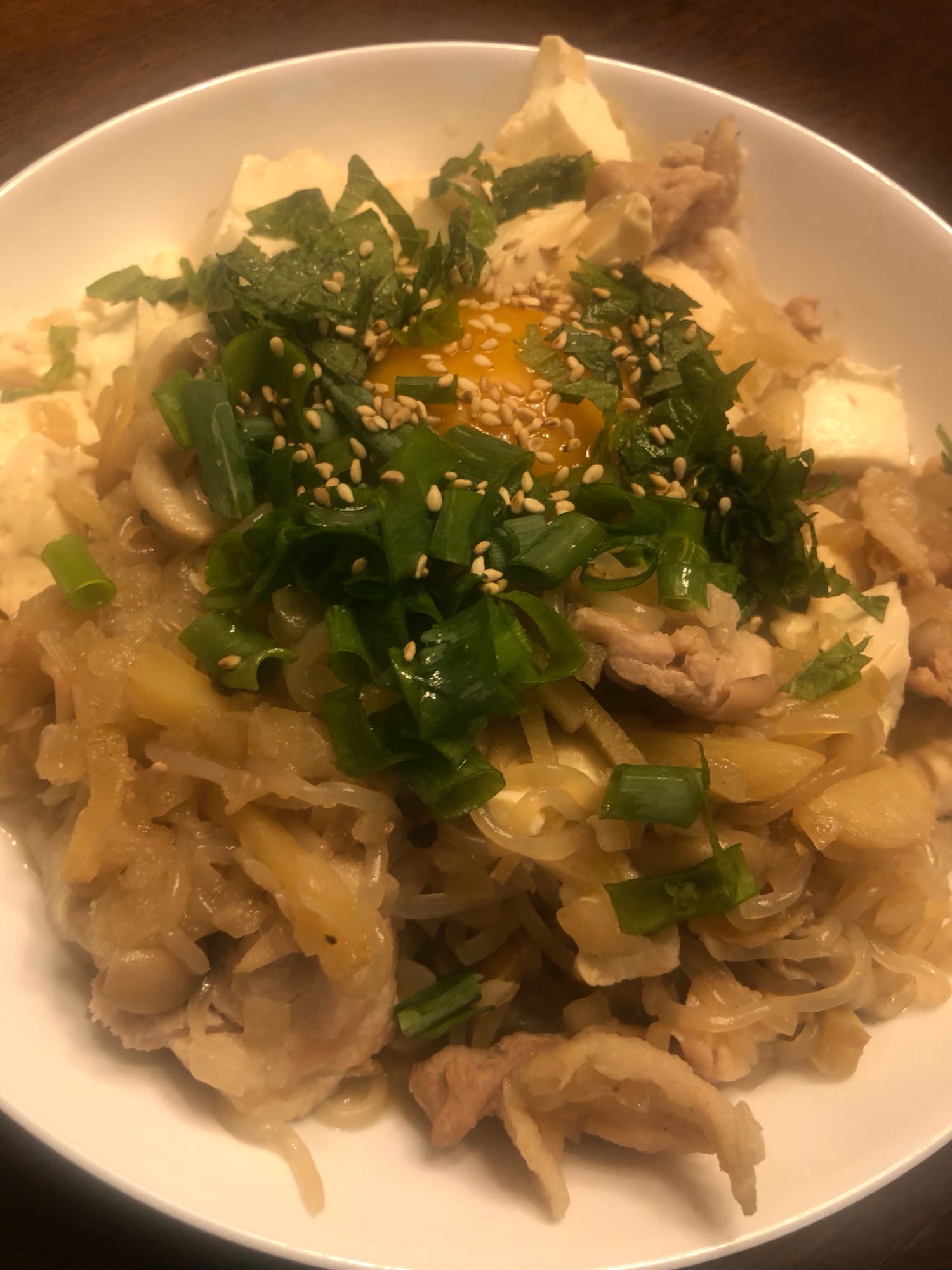 豚スキ丼。No.866