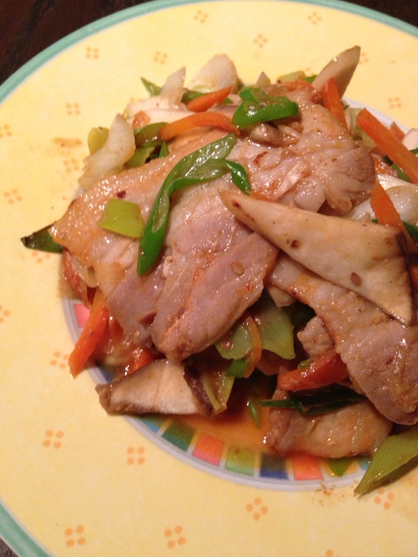 豚カルビと野菜の炒め物
