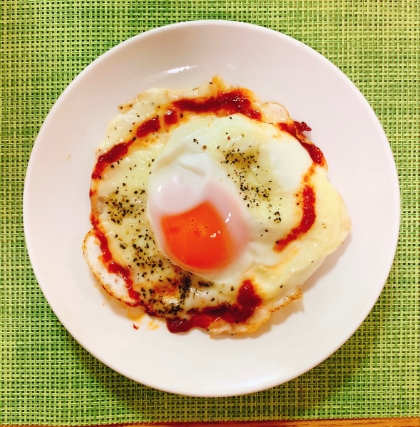 夢シニアさん♡栄養満点‎目玉焼きですね( ◕‿ ‹  ๑)‎♪一気にパワーアップしました੯ू•́ू ໒꒱⁼³₌₃