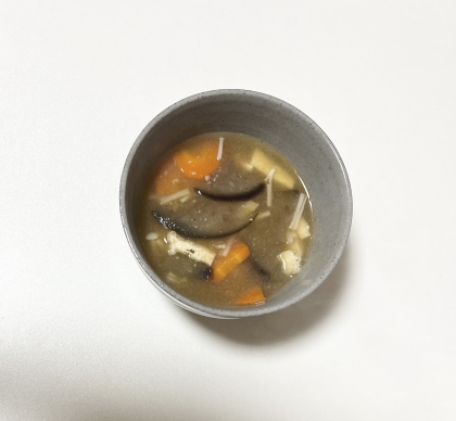 さつま芋と茄子の味噌汁