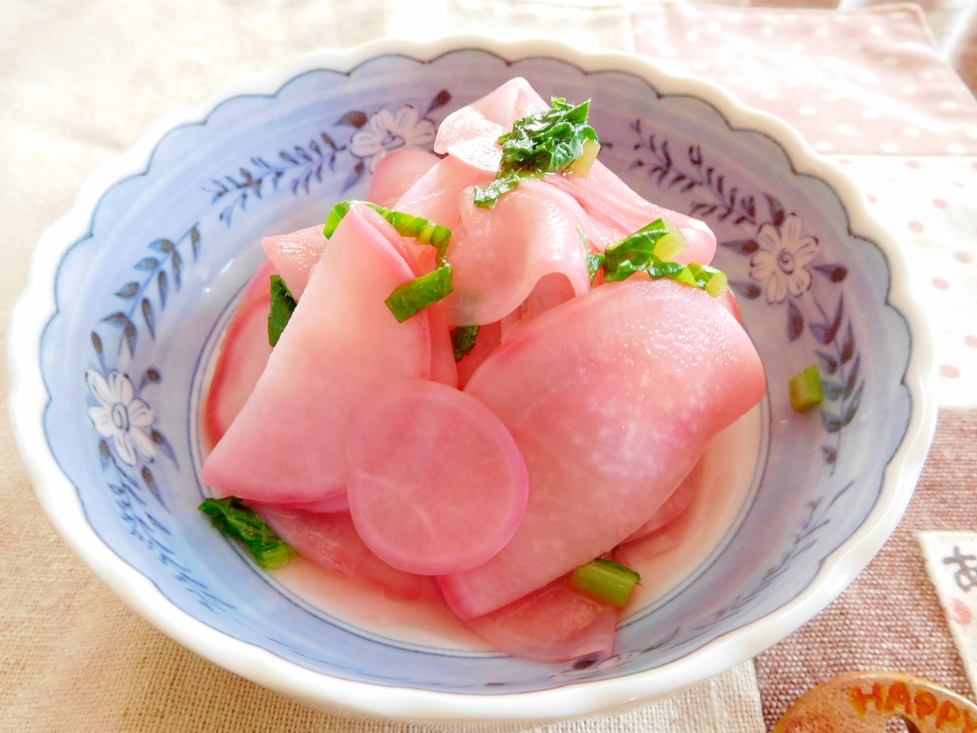 赤大根の酢の物