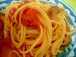 トマトジュースを使ったスパゲティ