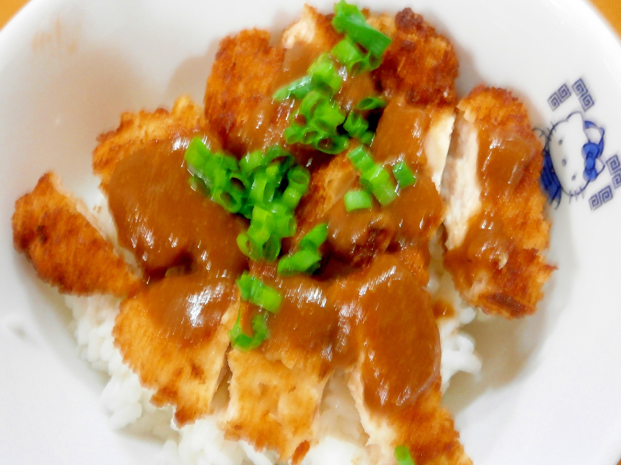 【うま塩】チキンカツの味噌まぶし丼