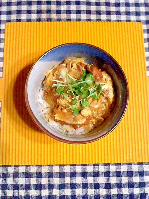 タレ焼き鳥の親子丼♪