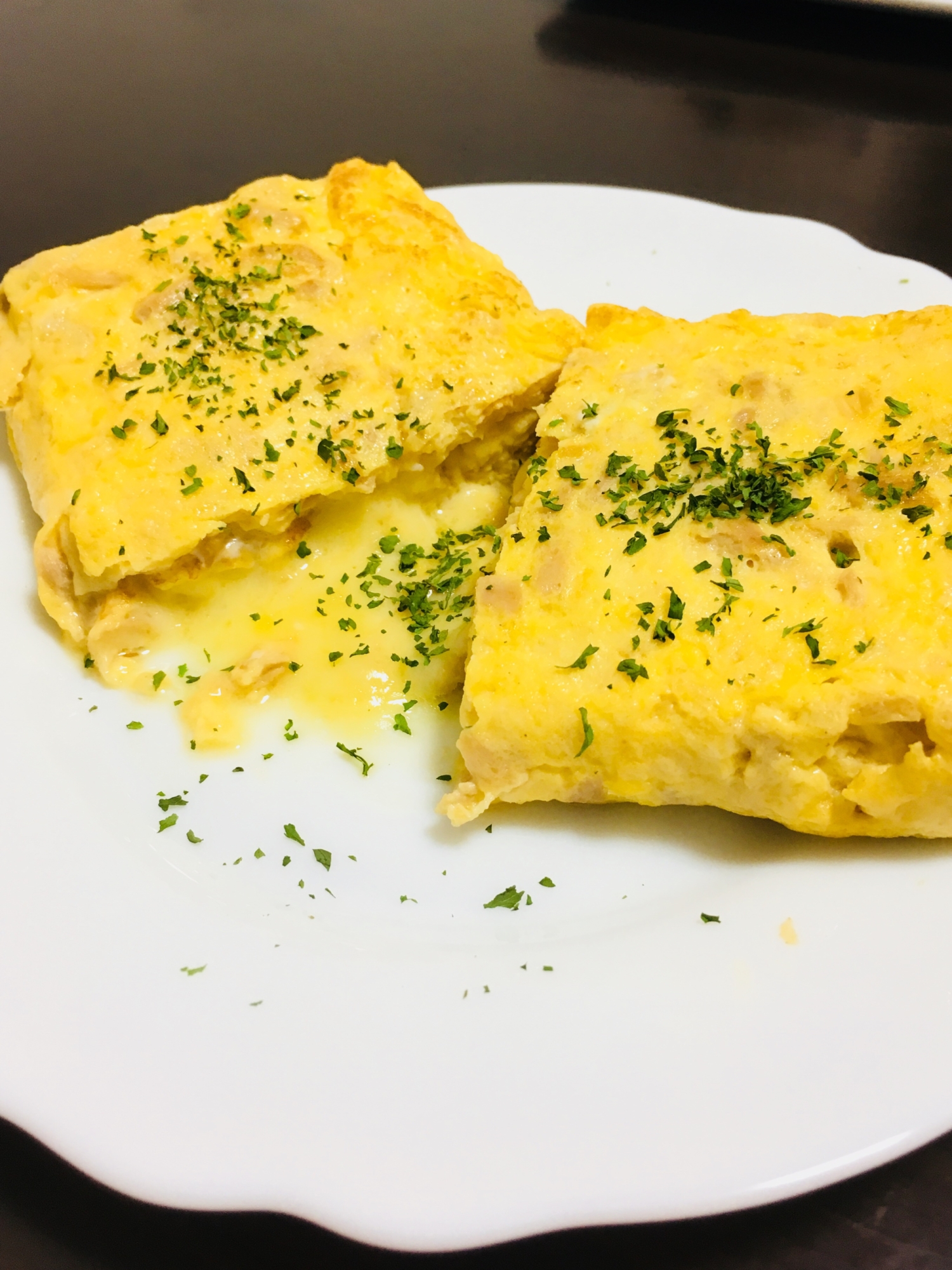 子供も大好き！ツナチーズの玉子焼き