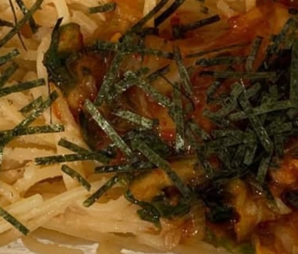 キムチ明太マヨパスタ❣️
