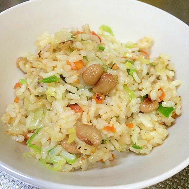 野菜も美味しく☆納豆チャーハン