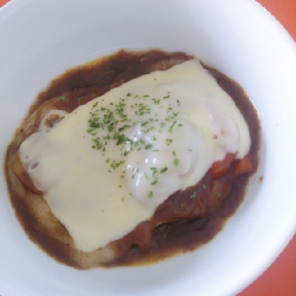 余ったカレーで☆チーズカレー餅☆