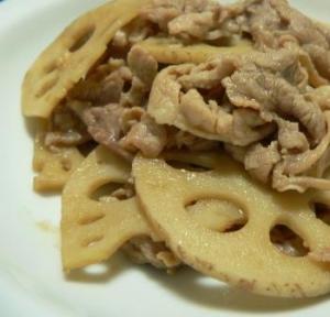 ご飯がすすむ！豚肉と蓮根の炒め物