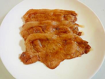 シンプルな豚の生姜焼き
