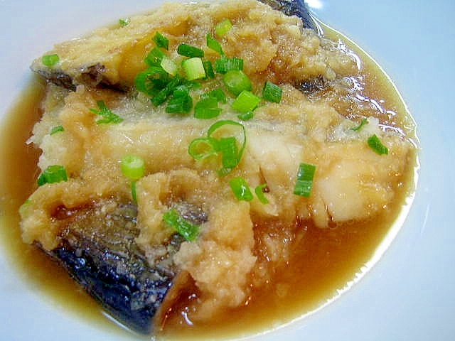 とろ~りジューシー♪塩タラとナスのみぞれ煮