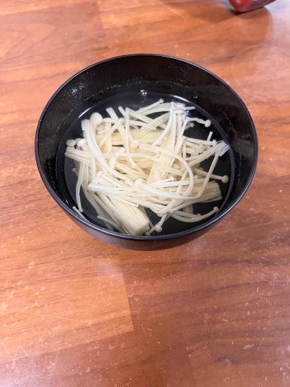 お豆腐を切らしてたのでえのきだけですが味付けがよく美味しく食べれました´◡`