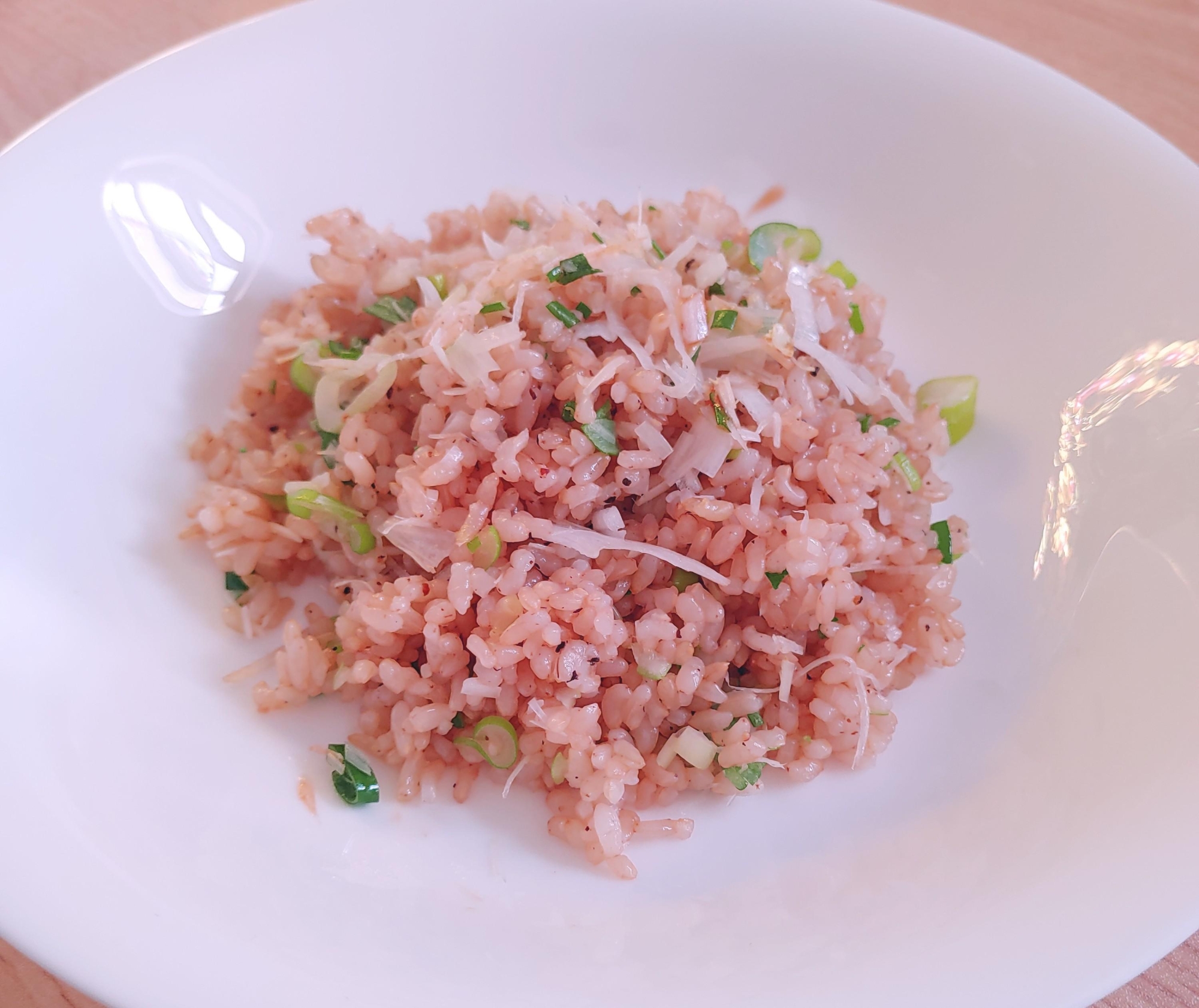 単純だけど栄養豊富~玄米ネギチャーハン~