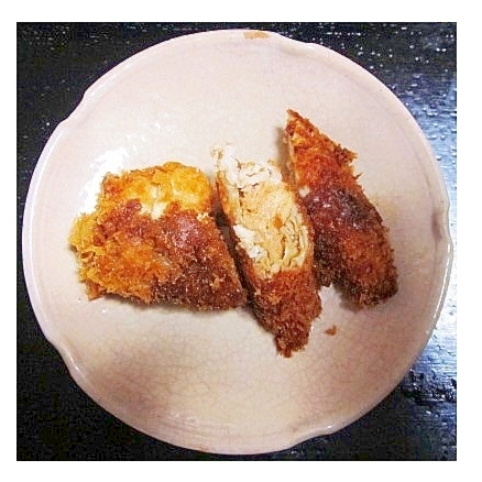 国産チーズレシピ「クリームチーズメンチカツ」