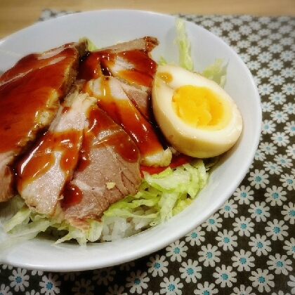 煮卵もプラスしました～うまーい！ご飯が進みます✩