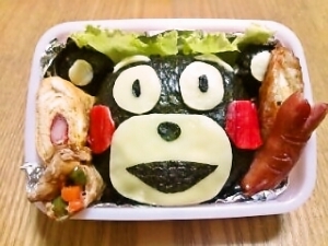 くまもん弁当（キャラ弁）