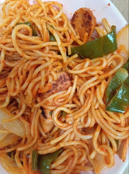 レンジで作る！ナポリタン